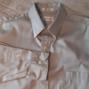 Van Heusen Long Sleeve Dress Shirt Light Grey  16  34/35